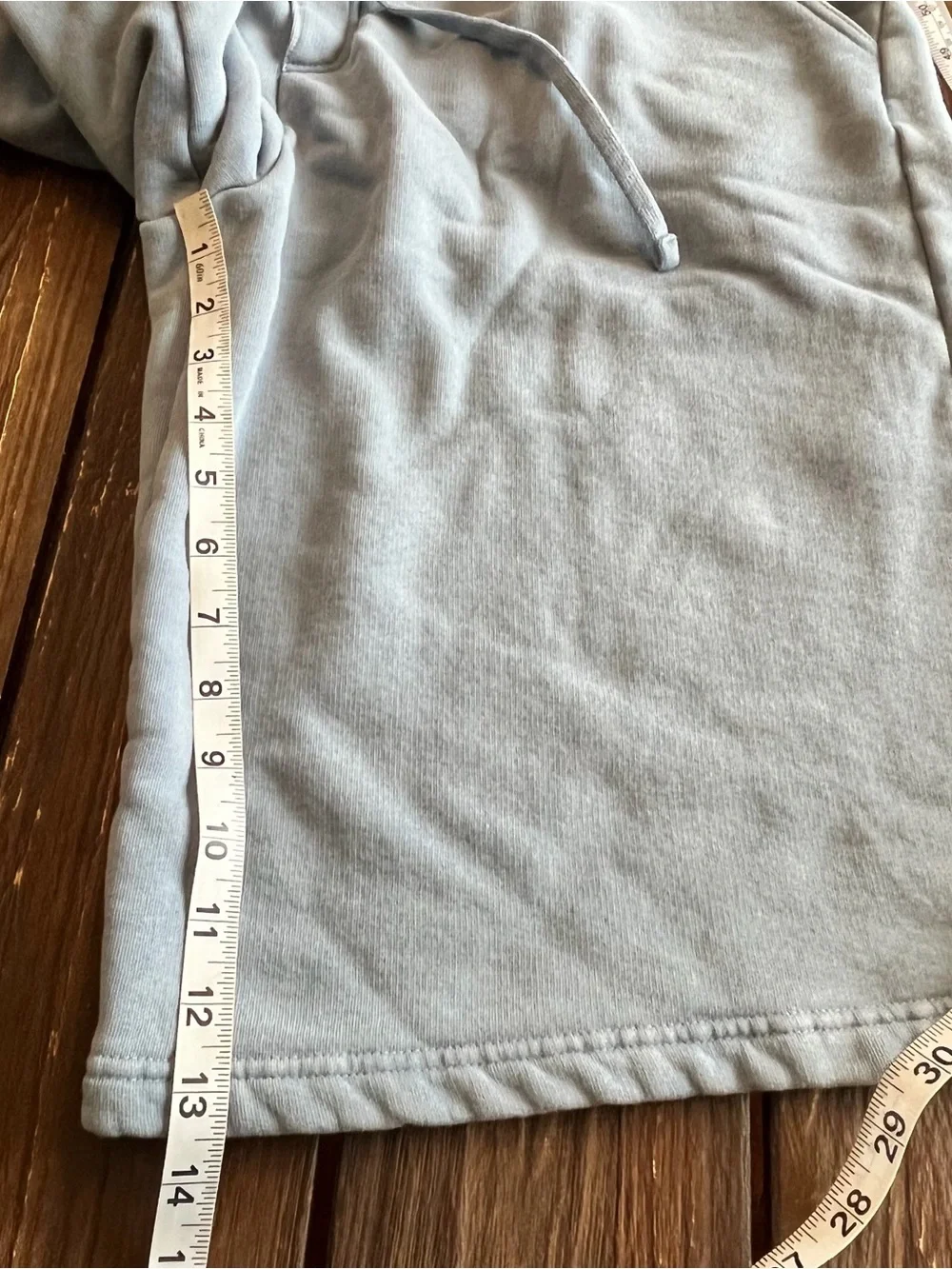 Wild Fable Women’s Baggy Bermuda Sweat Shorts Jorts Blue Drawstring Waist Size M